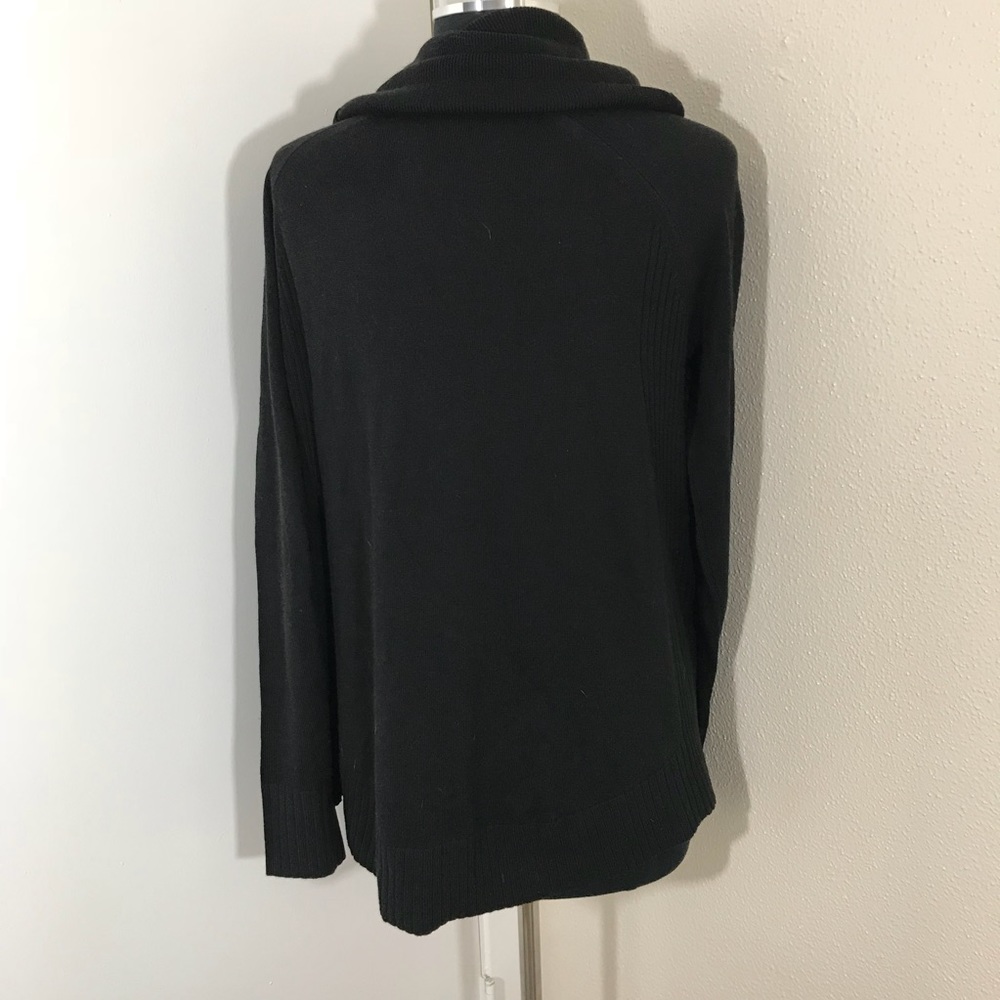 Ann Taylor LOFT Black Cowl Neck Sweater. Size Med - Picture 6 of 7